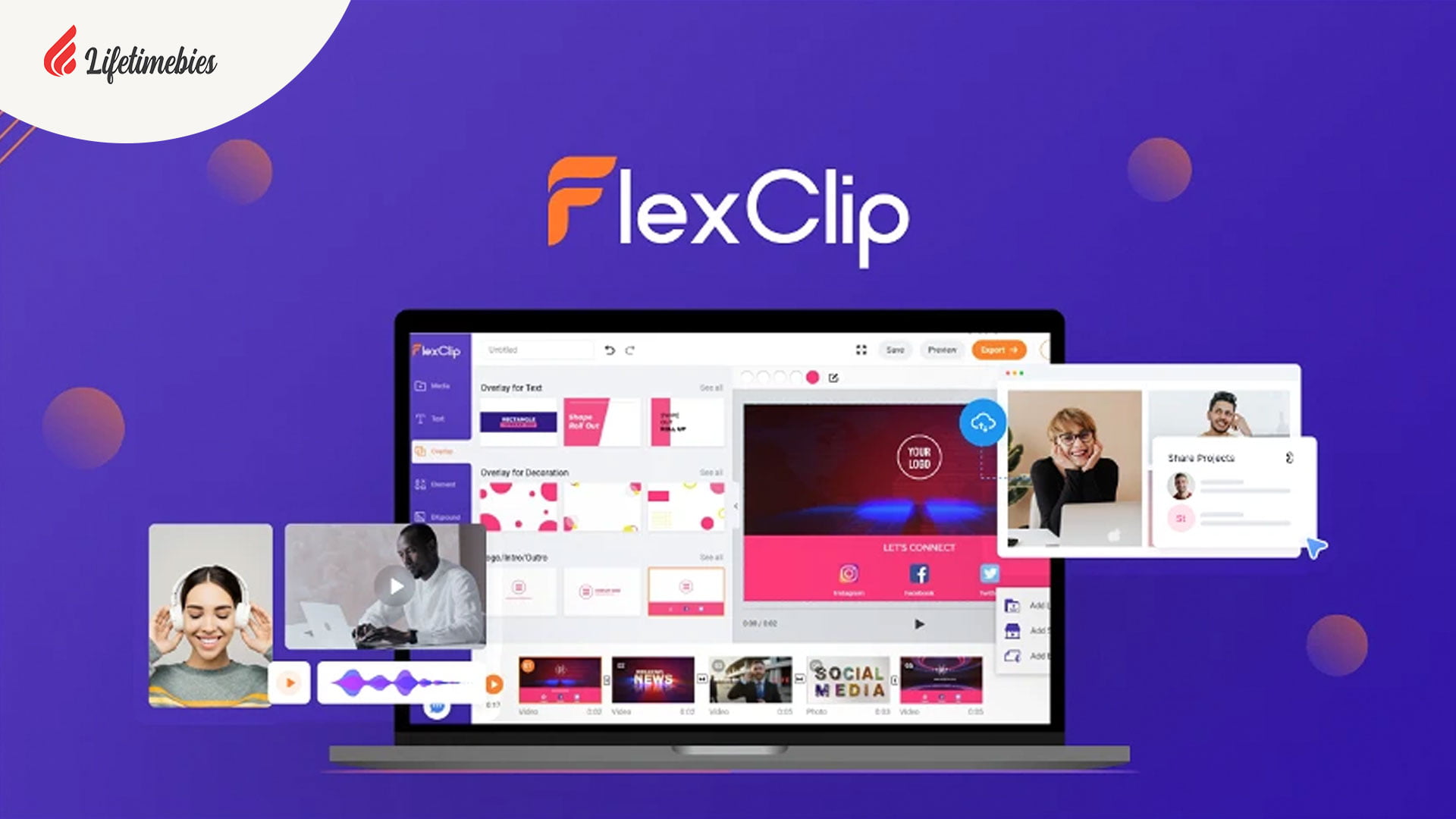 FlexClip Lifetime Deal $69 | Template Your Best Video Maker