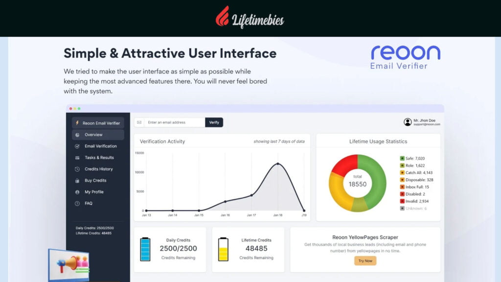 Reoon Email Verifier Lifetime Deal
