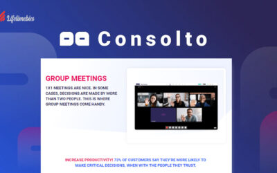 Consolto Lifetime Deal $59 |  Best Video Conferencing Platform