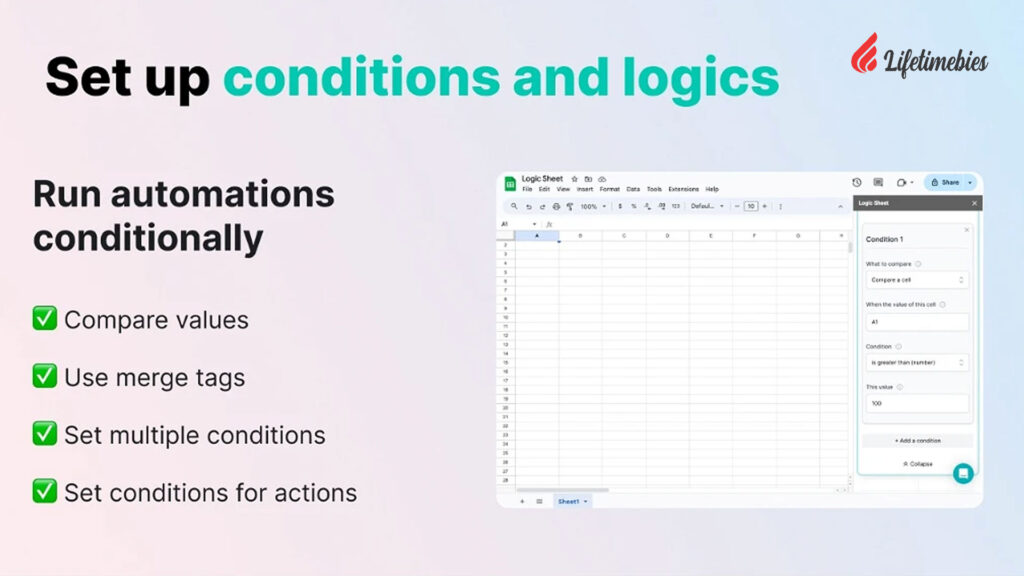 Logic Sheet Lifetime Deal $99 | Automate Your Spreadsheet 3 Logic-Sheet-AppSumo